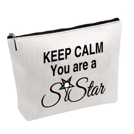 PWHAOO Keep Calm You're A Sistar OES Cosmetic Bag Gift For Her (Keep Calm You're A Sistar bag)