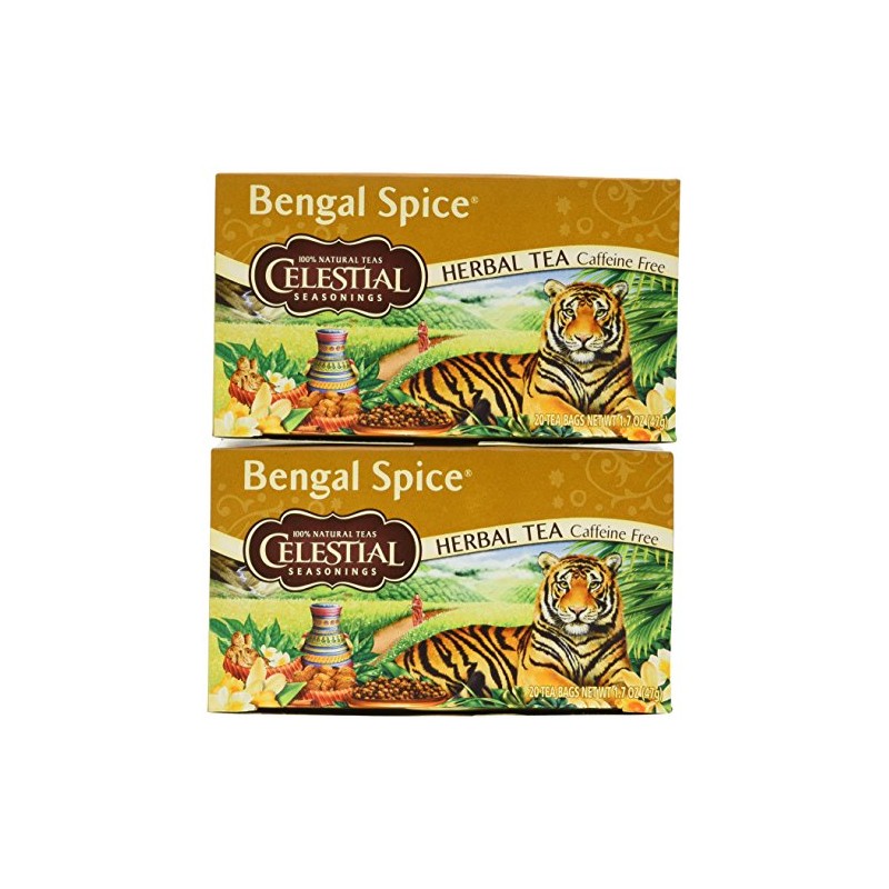 Celestial Seasonings Bengal Spice Tea, 40 Count (Pack of 2)
