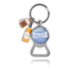 Dad Fathers Day Birthday Gifts for Father Dad from Daughter Son Kids World's Best Dad Bottle Opener Keychain for Dad Father Christmas Gifts for Dad Father Daddy Funny Keychain for Dad Father
