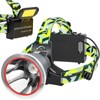 Yongkist Super Bright Rechargeable LED Headlamp, High Lumen Waterproof Head