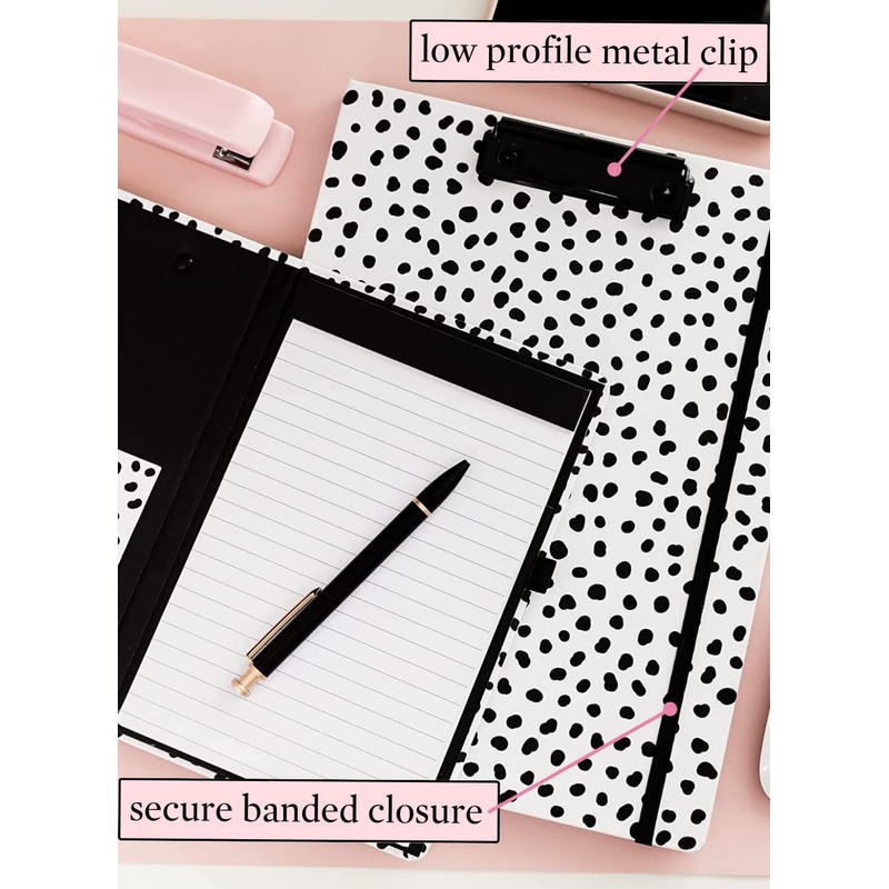 Steel Mill & Co Cute Clipboard Folio with Refillable Lined