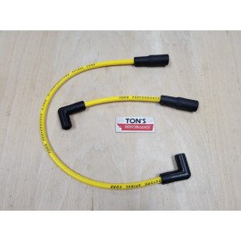 Ton's 00-17 8mm Yellow SPARK PLUG WIRES HARLEY SOFTAIL DYNA FX FXD