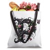 Letter P Initial Floral Monogram Rose Pink Flower Butterfly Tote
