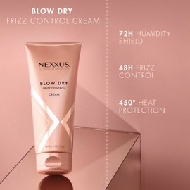 Nexxus Blow Dry Cream Frizz Control for Weightless Style & Volume, with StyleProtect Technology 6 oz