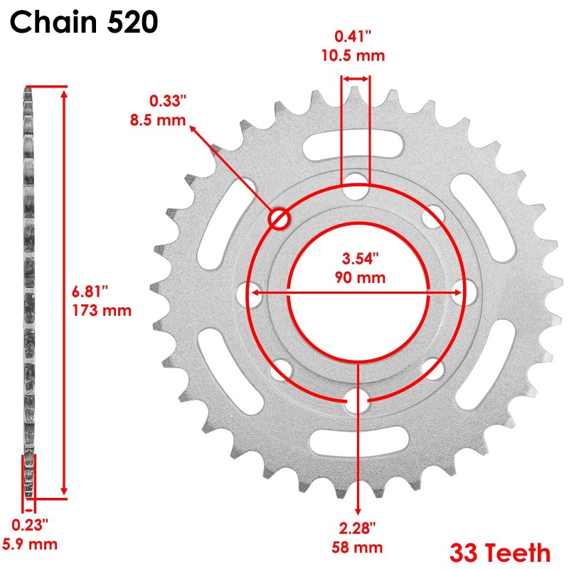 Honda Drive Chain & Sprockets Kit for Honda CB250 Nighthawk