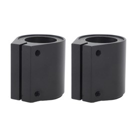 1in High Temp Aluminum Banshee Exhaust Clamp Pair 1987-2006 Butt Joint Exhaust Band Clamps (Black)
