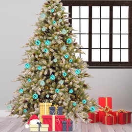 Emopeak 24Pcs Christmas Balls Ornaments for Xmas Christmas Tree - Shatterproof Christmas Tree Decorations Large Hanging Ball for Holiday Wedding Party Decoration (Teal, 1.57"-4CM)