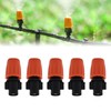 DUZFOREI 50Pcs Adjustable Atomizing Nozzles, 1/4Inch Adjustable Micro Drip Irrigation