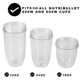 BAAQII Nutribullet Replacement Flip Lid 32oz Large Cup Smoothie 600/900W Flip Lid Replacement Part for Nutribullet Blender