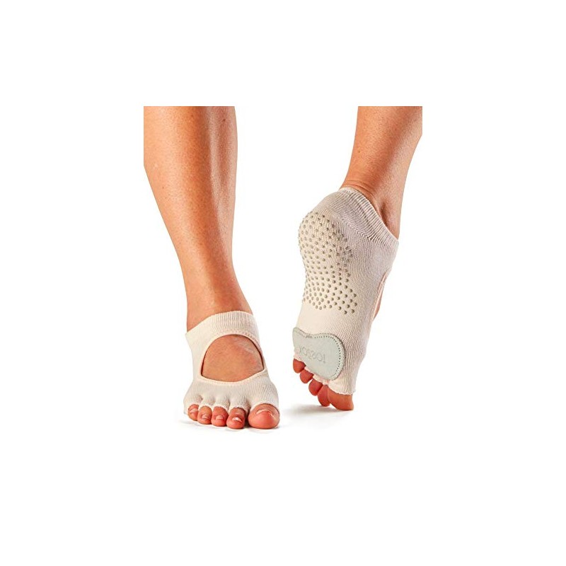 ToeSox Women's Plie Half Toe Grip for Yoga, Pilates, Barre,