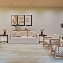 Allure 9" x 48" x 7mm, 12mil Luxury Vinyl Plank Flooring, Dutch Crumb Oak, Embossed, Waterproof, (7 Planks), (20.06 sqft/Box)