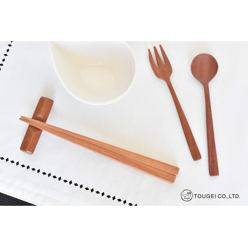TOUGEI Gift Nature Gift Chopsticks Set, Children's Cutlery Set, Natural