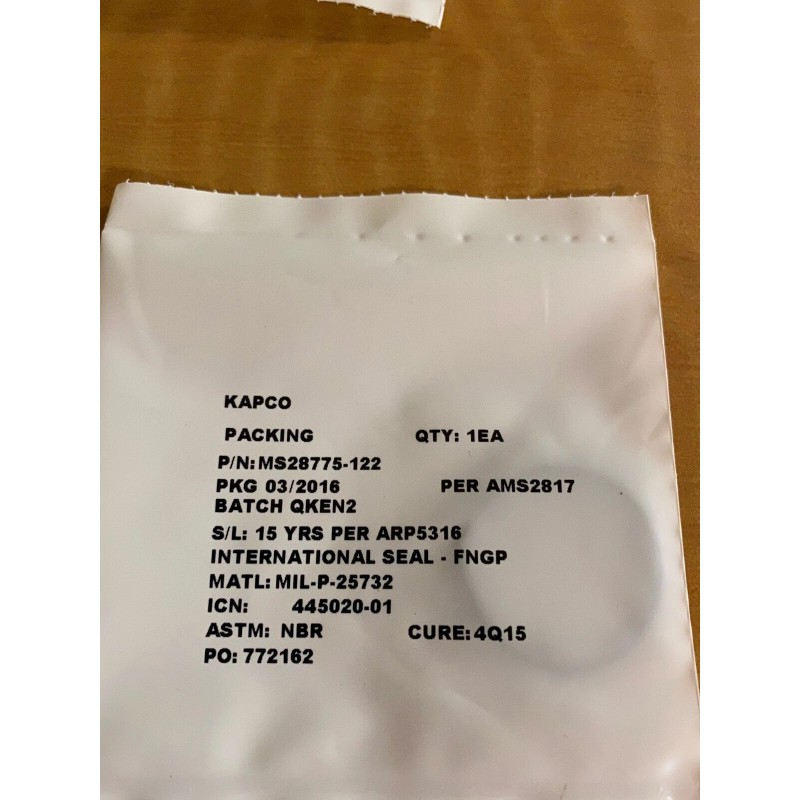 International MS 28775-122 O-Rings