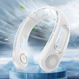 Hotsales Neck Fan, Hands Free Bladeless Neck Fans Portable Rechargeable, 360° Cooling Neck Fan, 4 Speeds, Quiet, 5200 mAh Battery Operated USB Wearable Personal Fan Gifts for Women, Travel, Outdoor