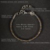 Casvia Men’s Lava Textured Hematite Bracelet - Handcrafted Original Design