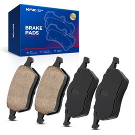KAX D687A Front Ceramic Brake Pads Sets Fit For 1999-2005 Jetta, 2000-2010 Beetle, 2000-2006 Golf, 2000-2006 TT Quattro, 2000-2006 TT, 2006 GTI