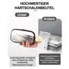 HQEUZ Transparent Bag with Double Zipper, PVC Transparent Toiletry Bag,
