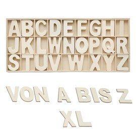 EIHI 156 Pieces (1 Set) Wooden Letters Uppercase Letters A-Z 3 cm, Wooden Letters for Crafts, DIY, Wedding Party, Home Decoration, Displays, Colourful