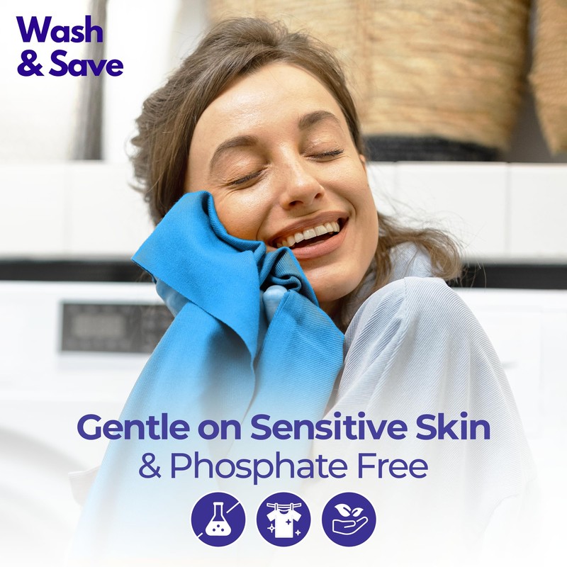 WASH & SAVE Laundry Detergent Sheets (60 Loads, 30 Sheets)