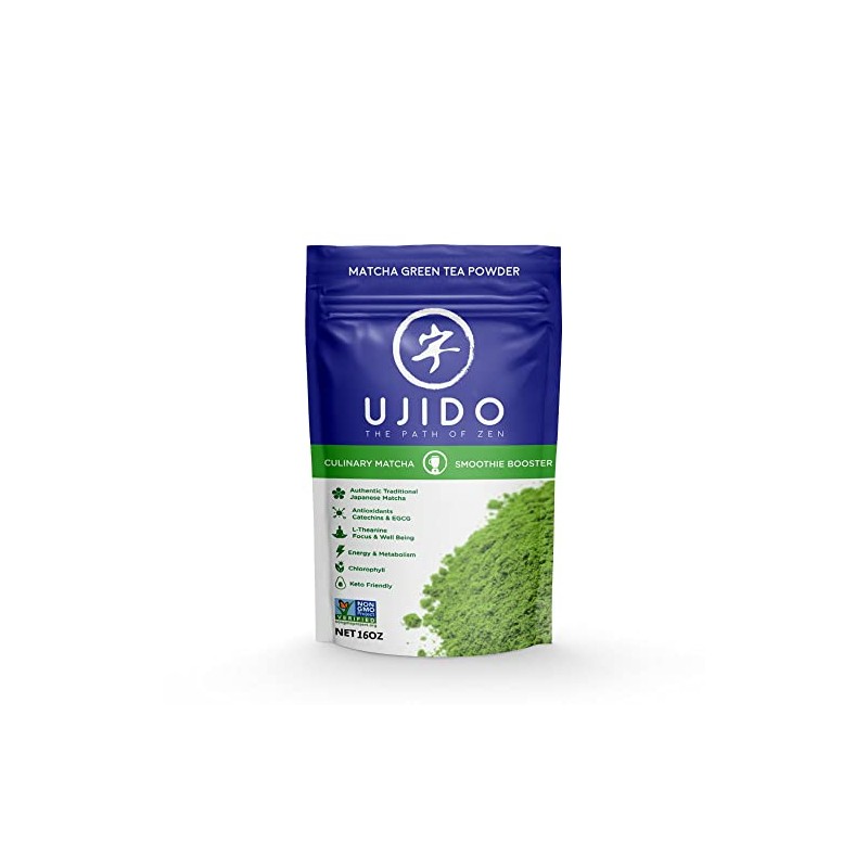 Polvo de té verde matcha japonés Ujido