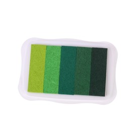 Operitacx 5 Gradient Color Ink Pad Large Ink Pads Stamping Handprint Ink Stamp Pads Ink Stamps Gradient Color Stamps Pad Ink Pad Craft Ink Stamps Pad Green