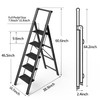 SOLADDER 5 Step Ladder, Folding Step Stool with Handgrip and