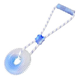 FeFix- Dog Toys for Aggressive Dog Training Donut with Rope 14.2" inches, Dog Rope Toys, Tugging Toy, Glow in The Dark Toys.