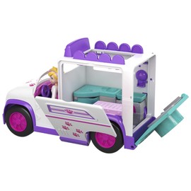 Polly Pocket! Hospital Móvil De Animalitos, Camioneta Hospital, Nueva Polly, Edades 4+ Años