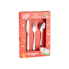 Viners Farmyard 3 Pce Kids Cutlery Set