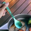 SILVERANT Titanium Spork, 6.4” Ulralight Long Utensil Bottleopener Spork with