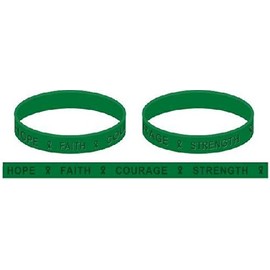 Dark Green Awareness Wristband