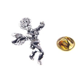 6030274 Guardian Angel Lapel Pin Tie Tack Brooch Michael Archangel Protector Faith Jewelry