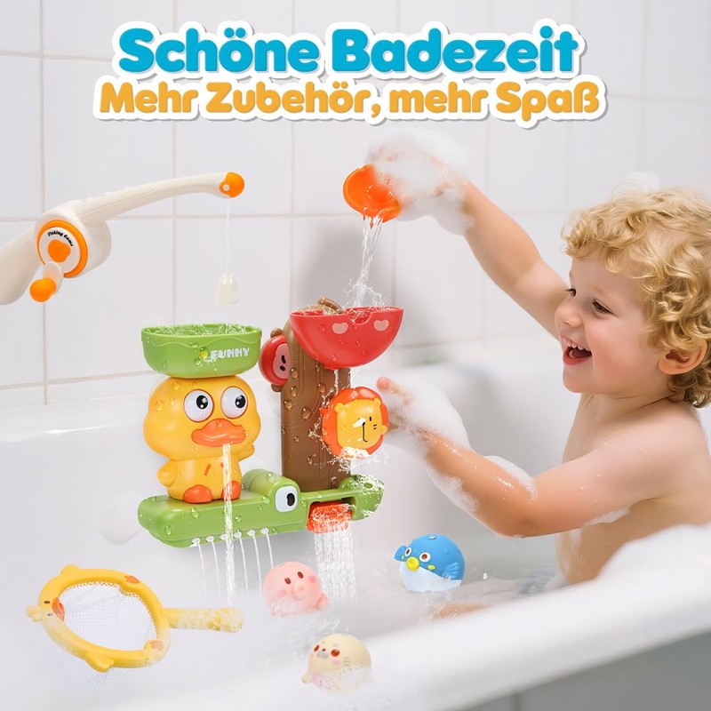 CUTE STONE Baby Bath Toy Bath Toy with Water Slide