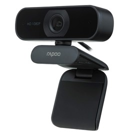 Rapoo XW180 Full HD Webcam 1080P 80° Field of View Auto Focus Noise Reduction USB Port for Skype, FaceTime, Hangouts, Zoom, etc, PC/Mac/ChromeOS/Android