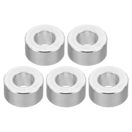 PATIKIL M10 Aluminum Spacer 5 Pcs Metal Spacer Aluminum Round Inner Diameter 10.5mm x 20mm Outside Diameter x 10mm Length Thickness Aluminum Spacer Screws for Standoffs 3/8" M10 Screw Bolts