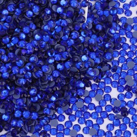 12000PCS Crystal Hotfix Rhinestones Bulk, Flatback Glass Hot Fix Rhinestones for Clothing, Crafts, DIY Decor Iron-On Rhinestone for Fabric(Sapphire SS6)