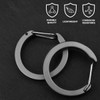 Titanium Round Carabiner Clip, Quick Release Key Clip, Round Carabiner