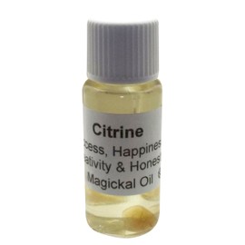Angelleesa | Citrine Gemstone Infused Magickal Incense Oil