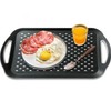 Hodvya 1PCS Large Non-Slip Serving Tray with Handles TV Lap