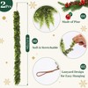 2 Pack 6ft Real Touch Christmas Cedar Garland – Faux