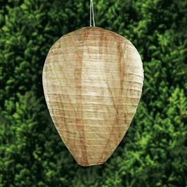 Lettuce Eat® 2 Pack Waterproof Wasp Nest Decoy Fake Brown Hornet Decoy Nest Hanging Wasp Deterrent for Home and Garden Outdoor