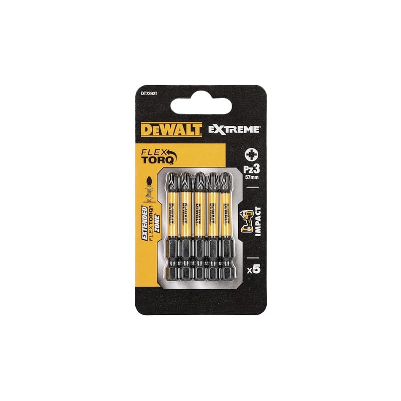 Dewalt DT7392TQZ 50 mm PZ3 IR Torsion Bits (Pack of