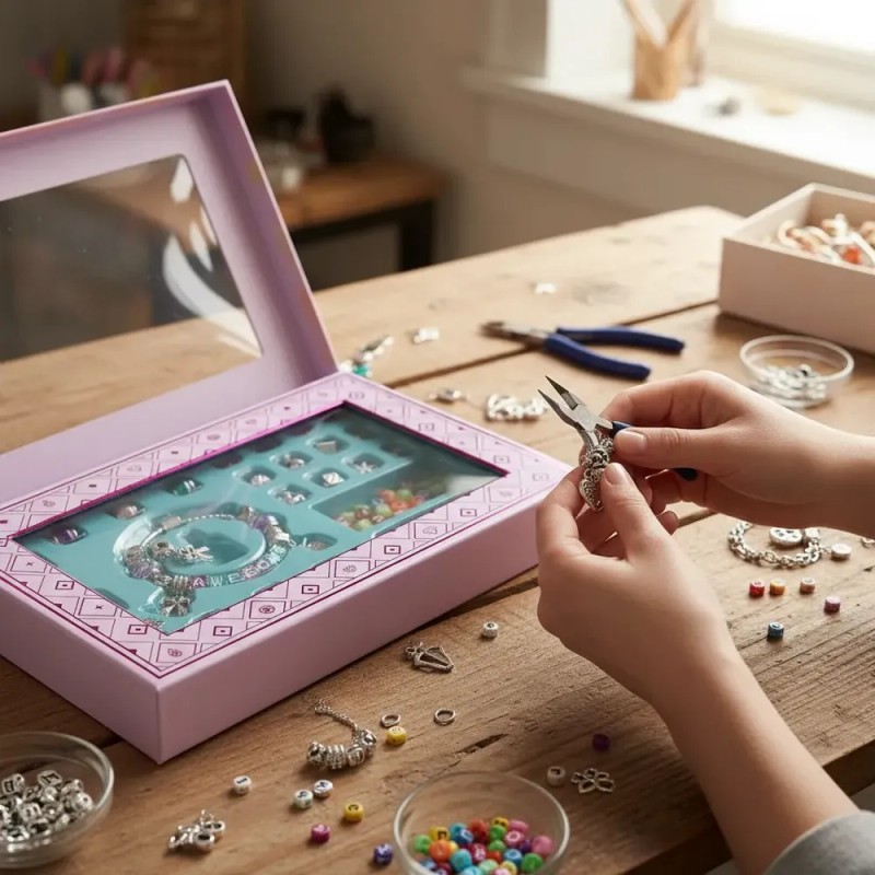 Joyland - Set Pulseras Cuentas Para Hacer Bricolaje Niñas Con