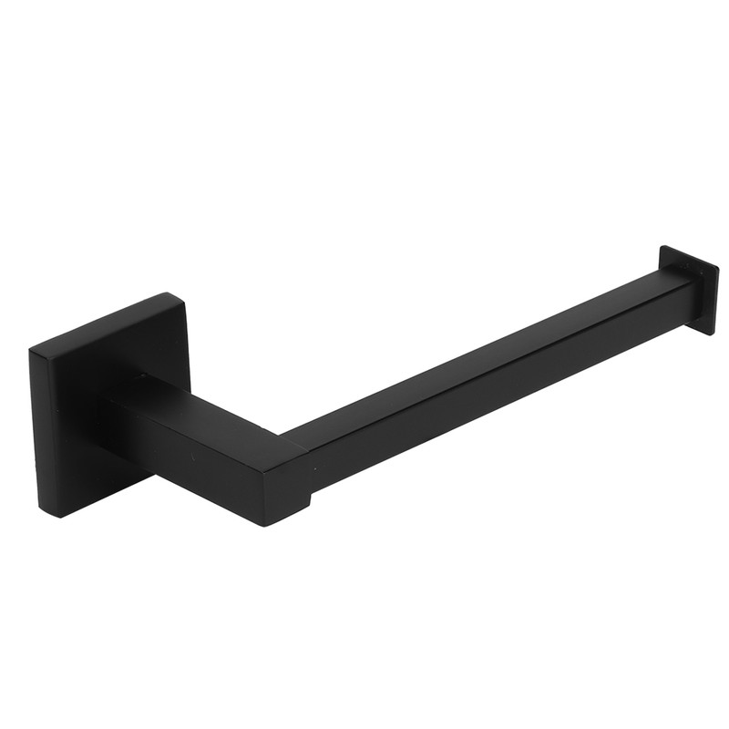 Black Wall Mounted Rack Toilet Roll Paper Holder Bathroom Tissue