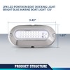 PIT66 LED Pontoon Boat Docking Light Bright White Housing Marine