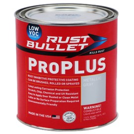RUST BULLET - ProPLUS - Rust Preventive Coating, UV Resistant - No Topcoat Needed - Quart
