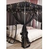 Mengersi 4 Corner Post Bed Canopy Bed Curtains Mosquito Net