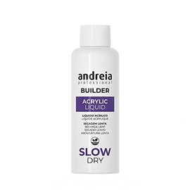 Andreia Professional Nail Builder Acrylic Monomer Liquid - Slow Dry 100 ml - For Beginners - Slow Dry - Salon Quality Strong Adhesion Extensions