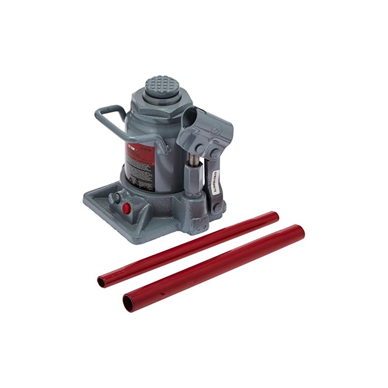 Pro-Lift B-S12D Grey Hydraulic Bottle Jack - 12 Ton Capacity