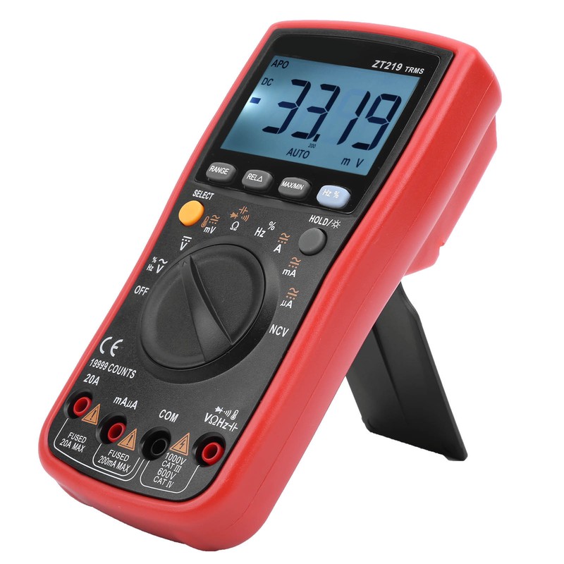 ZT219 Auto Range Digital Multimeter Ac DC Voltage TrueRMS Tester